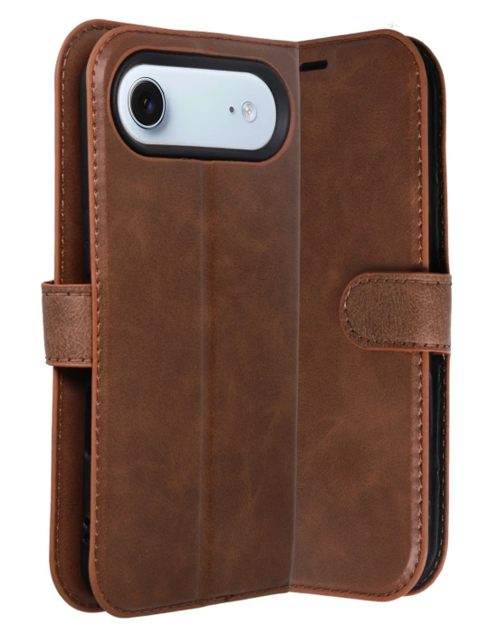 Newface Apple iPhone 17 Air Trend S Plus Kapaklı Kılıf - Taba