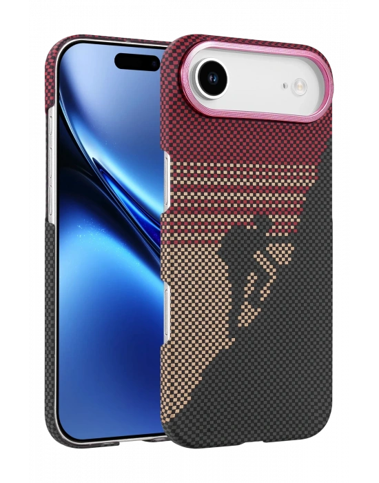 Newface Apple iPhone 17 Air Vega Magsafe Kapak - Kırmızı