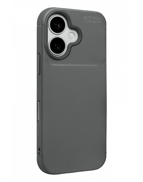 Newface Apple iPhone 17 Auto Focus Karbon Kapak - Gri