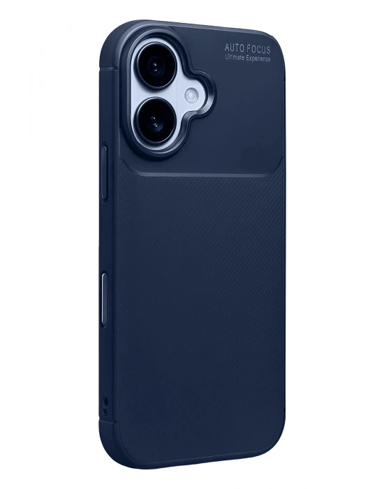 Newface Apple iPhone 17 Auto Focus Karbon Kapak - Lacivert