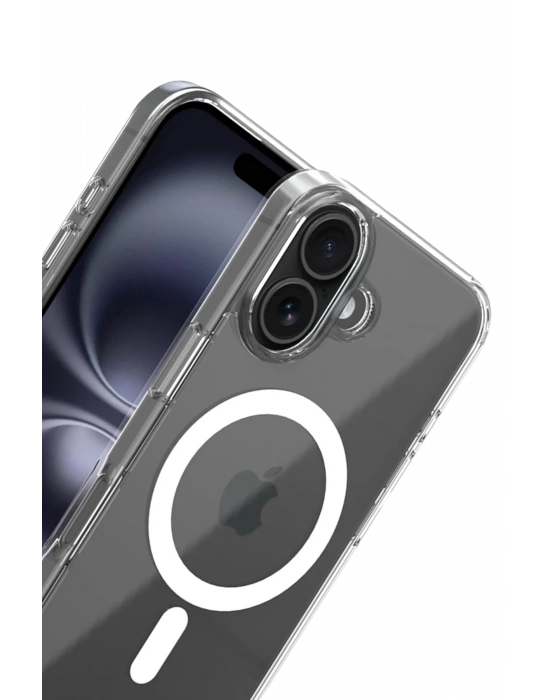 Newface Apple iPhone 17 Combo Sert Şeffaf Magsafe Kapak - Şeffaf