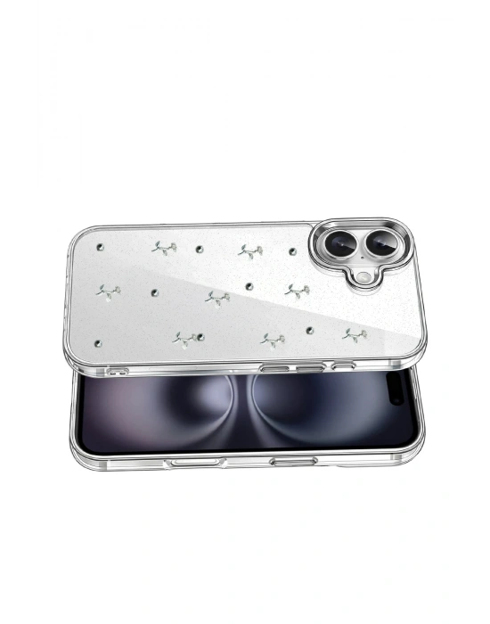 Newface Apple iPhone 17 Fiyonk Desenli Kapak - Desen 4