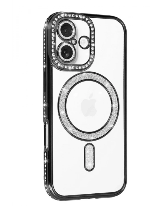 Newface Apple iPhone 17 Joke Simli Magneticsafe Kılıf - Siyah