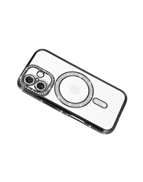 Newface Apple iPhone 17 Joke Simli Magneticsafe Kılıf - Siyah