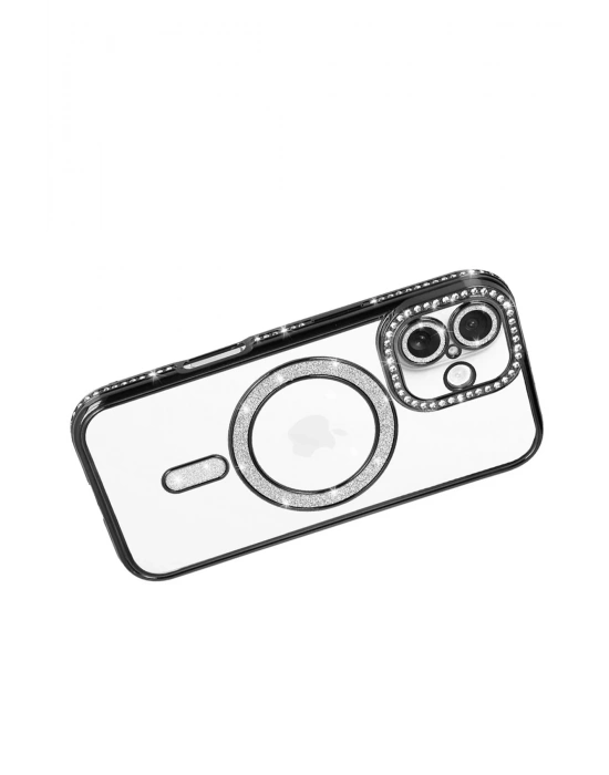 Newface Apple iPhone 17 Joke Simli Magneticsafe Kılıf - Siyah