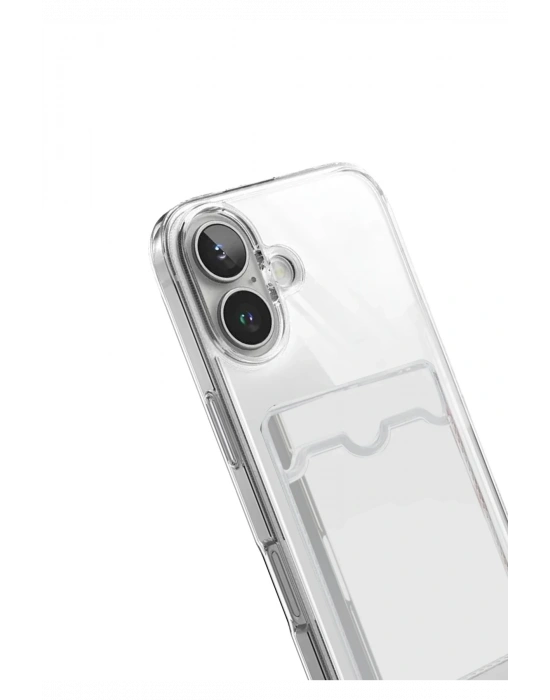 Newface Apple iPhone 17 Kart Şeffaf Silikon - Şeffaf