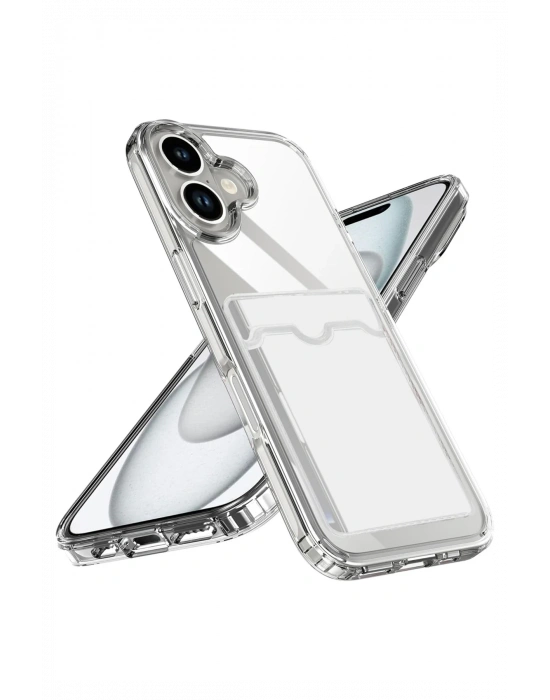 Newface Apple iPhone 17 Kart Şeffaf Silikon - Şeffaf