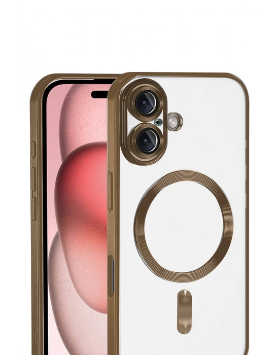 Newface Apple iPhone 17 Kross Magneticsafe Kapak - Çöl Titanyum