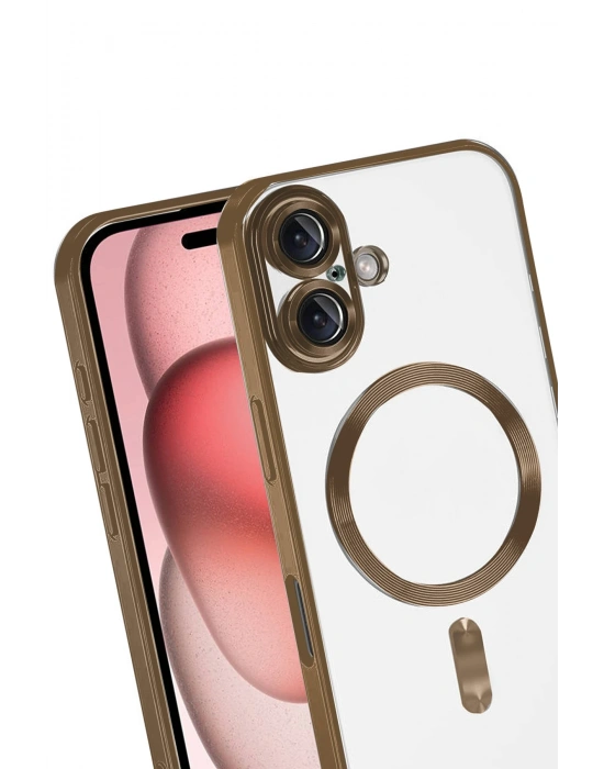 Newface Apple iPhone 17 Kross Magneticsafe Kapak - Çöl Titanyum