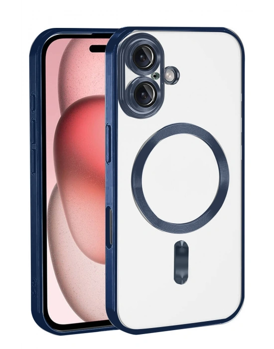 Newface Apple iPhone 17 Kross Magneticsafe Kapak - Lacivert