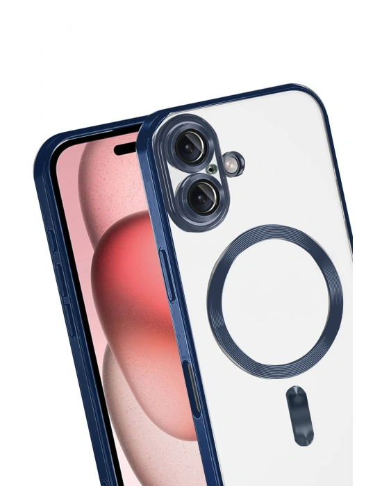 Newface Apple iPhone 17 Kross Magneticsafe Kapak - Lacivert