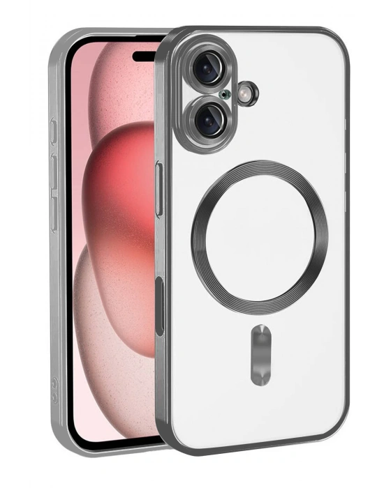 Newface Apple iPhone 17 Kross Magneticsafe Kapak - Titan Gri