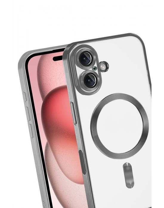 Newface Apple iPhone 17 Kross Magneticsafe Kapak - Titan Gri