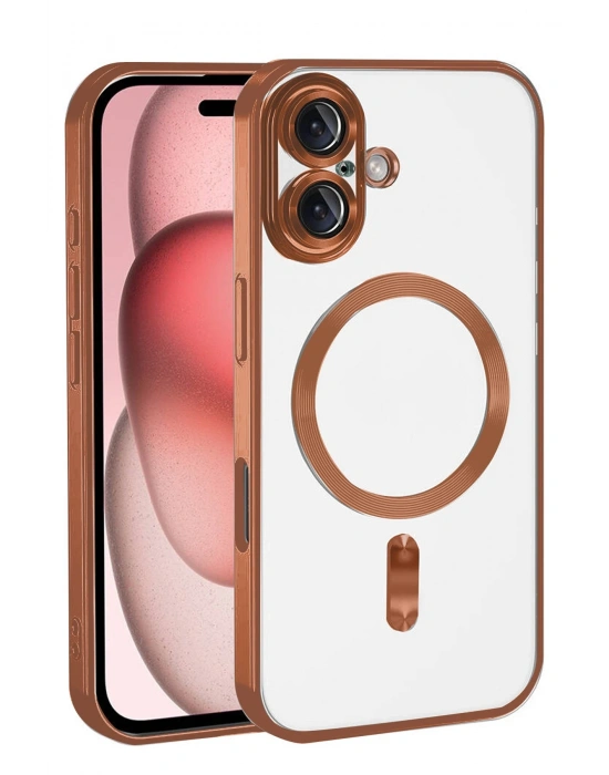 Newface Apple iPhone 17 Kross Magneticsafe Kapak - Turuncu