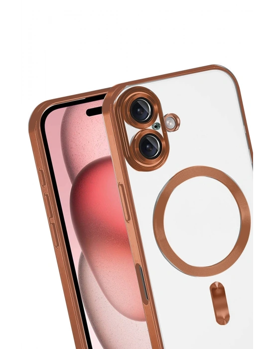 Newface Apple iPhone 17 Kross Magneticsafe Kapak - Turuncu