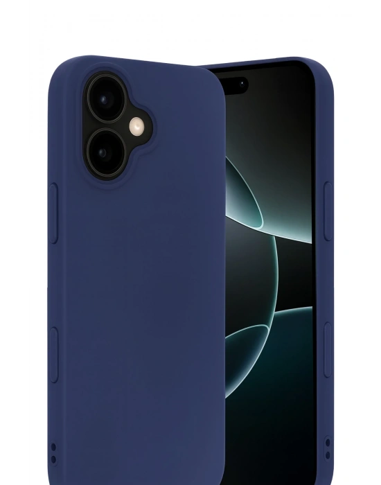 Newface Apple iPhone 17 Nano içi Kadife Silikon - Lacivert