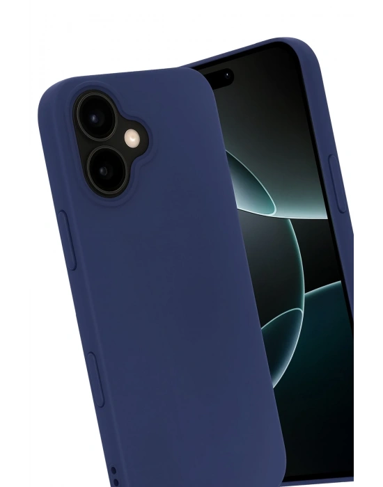 Newface Apple iPhone 17 Nano içi Kadife Silikon - Lacivert