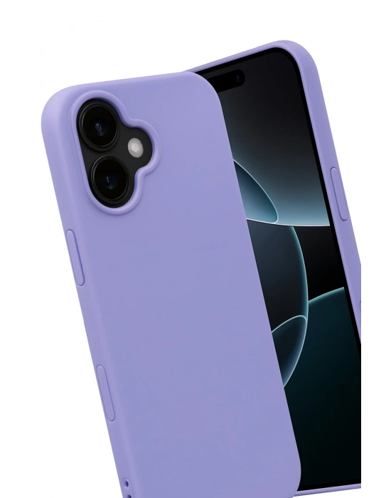 Newface Apple iPhone 17 Nano içi Kadife Silikon - Lila