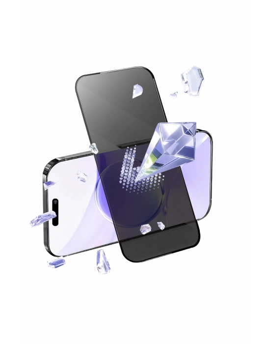 Newface Apple iPhone 17 Pro Bilvis 5in1 5D Magic Hayalet Cam Ekran Koruyucu - Siyah