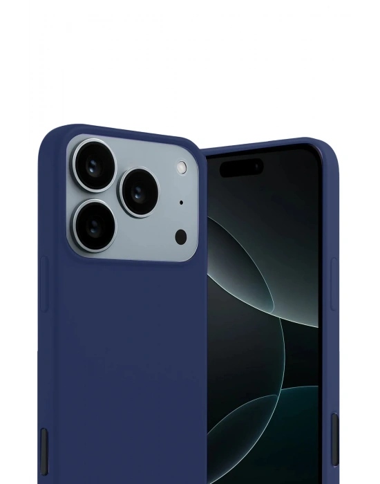 Newface Apple iPhone 17 Pro First Silikon - Lacivert