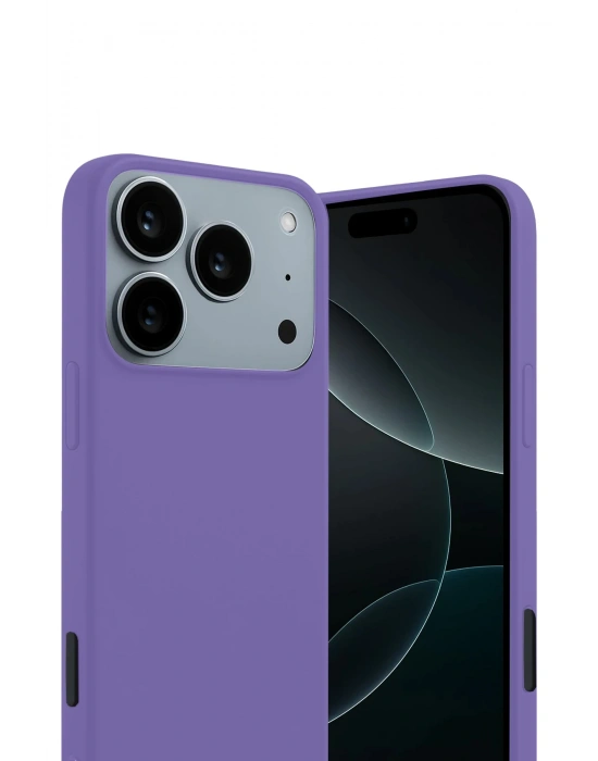 Newface Apple iPhone 17 Pro First Silikon - Lila