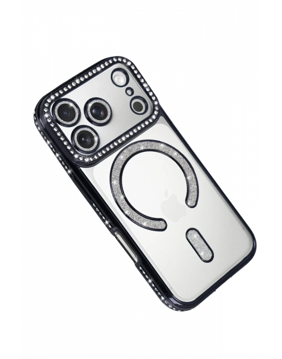 Newface Apple iPhone 17 Pro Joke Simli Magneticsafe Kılıf - Siyah