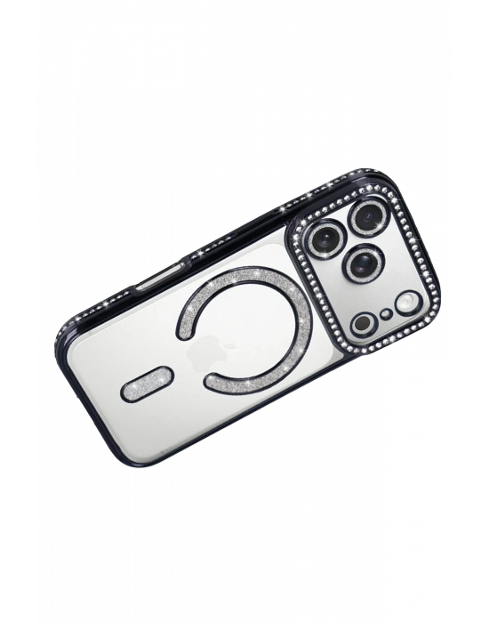 Newface Apple iPhone 17 Pro Joke Simli Magneticsafe Kılıf - Siyah