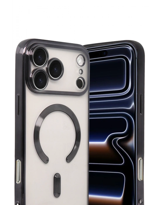 Newface Apple iPhone 17 Pro Kross Magneticsafe Kapak - Siyah