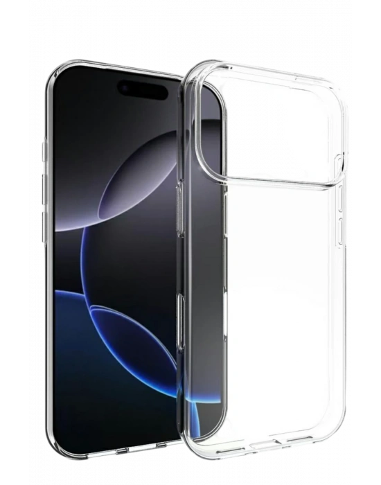 Newface Apple iPhone 17 Pro Lüx Şeffaf Silikon - Şeffaf