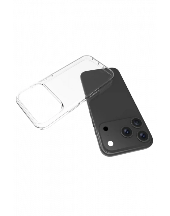 Newface Apple iPhone 17 Pro Lüx Şeffaf Silikon - Şeffaf