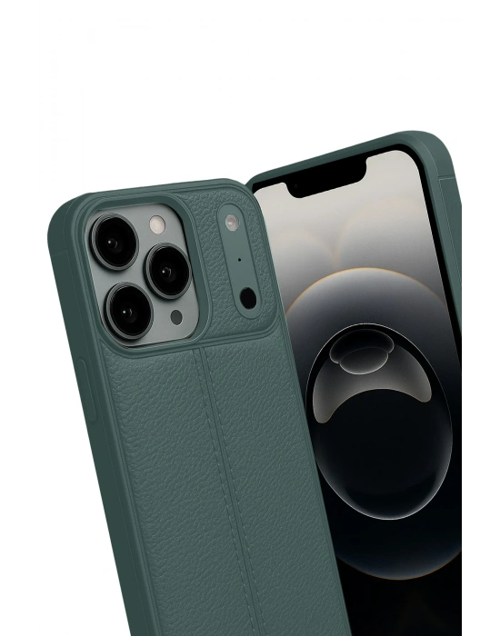Newface Apple iPhone 17 Pro Max Auto Focus Kapak - Koyu Yeşil