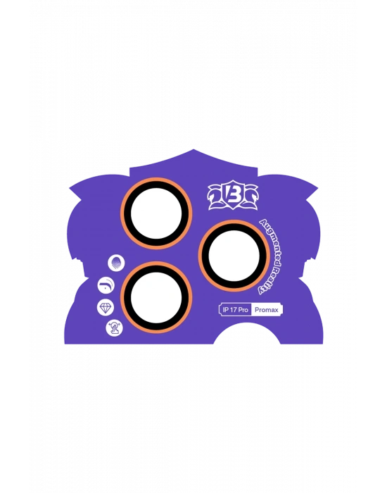 Newface Apple iPhone 17 Pro Max Bilvis Titan Kamera Lens - Turuncu