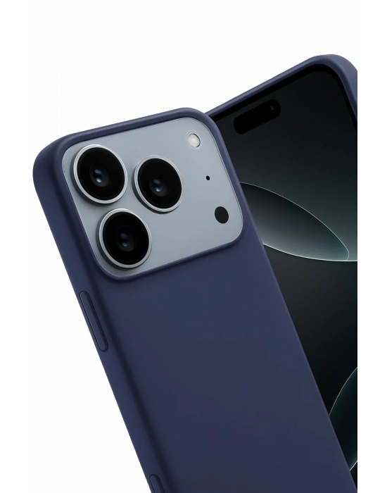 Newface Apple iPhone 17 Pro Max First Silikon - Lacivert