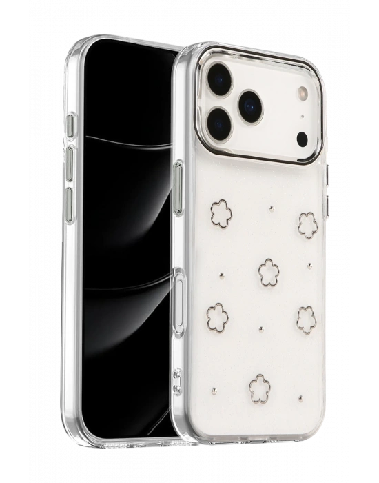 Newface Apple iPhone 17 Pro Max Fiyonk Desenli Kapak - Desen 2