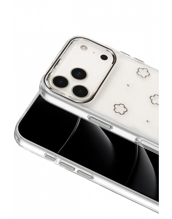 Newface Apple iPhone 17 Pro Max Fiyonk Desenli Kapak - Desen 2