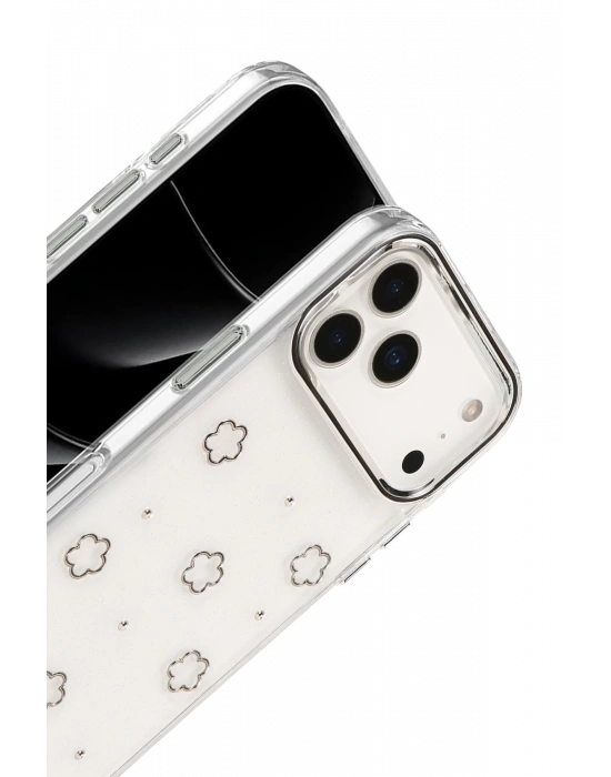 Newface Apple iPhone 17 Pro Max Fiyonk Desenli Kapak - Desen 2