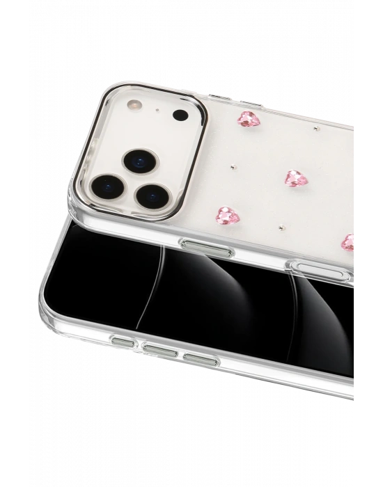 Newface Apple iPhone 17 Pro Max Fiyonk Desenli Kapak - Desen 3