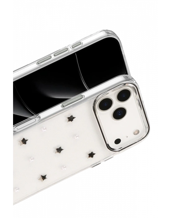 Newface Apple iPhone 17 Pro Max Fiyonk Desenli Kapak - Desen 7