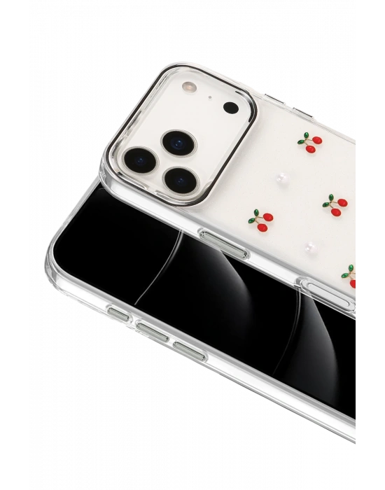 Newface Apple iPhone 17 Pro Max Fiyonk Desenli Kapak - Desen 9