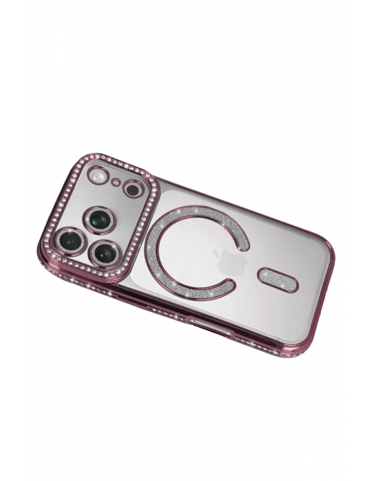 Newface Apple iPhone 17 Pro Max Joke Simli Magneticsafe Kılıf - Pembe