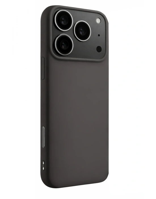 Newface Apple iPhone 17 Pro Max Nano içi Kadife Silikon - Gri