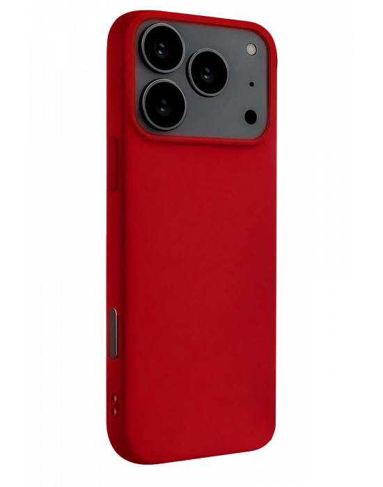 Newface Apple iPhone 17 Pro Max Nano içi Kadife Silikon - Kırmızı