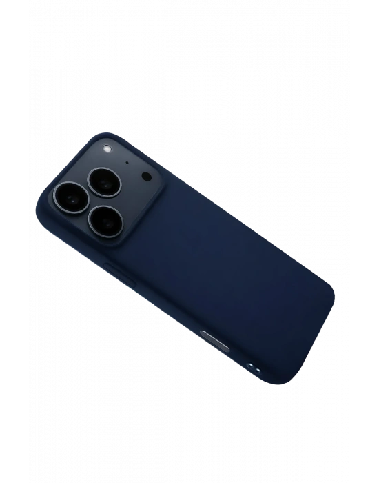 Newface Apple iPhone 17 Pro Max Nano içi Kadife Silikon - Lacivert