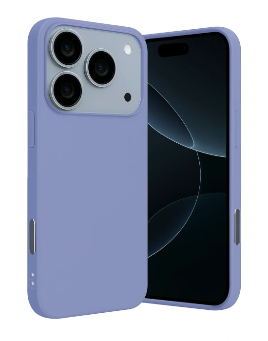 Newface Apple iPhone 17 Pro Max Nano içi Kadife Silikon - Lila