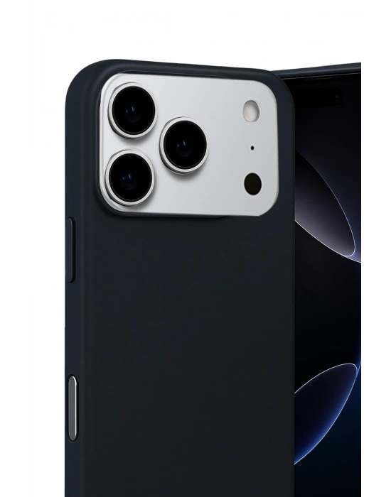 Newface Apple iPhone 17 Pro Max Nano içi Kadife Silikon - Siyah