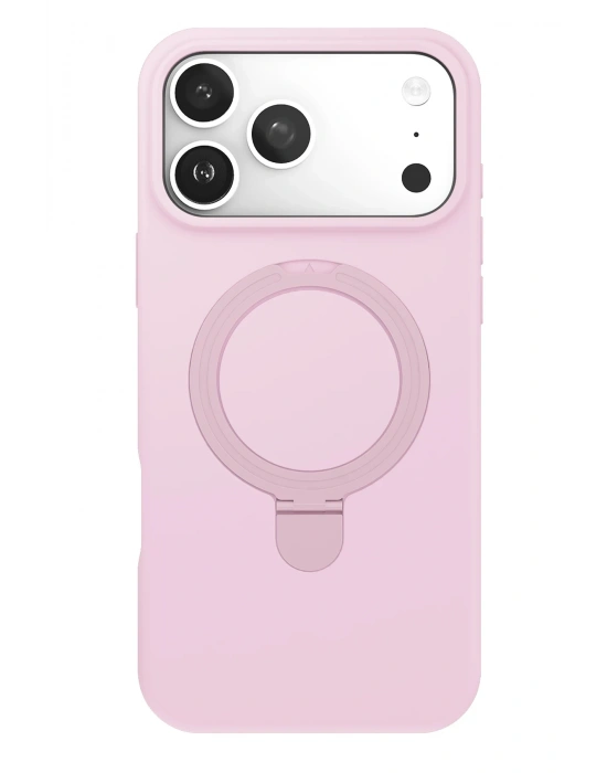 Newface Apple iPhone 17 Pro Max Regal Magsafe Standlı Kapak - Açık Pembe