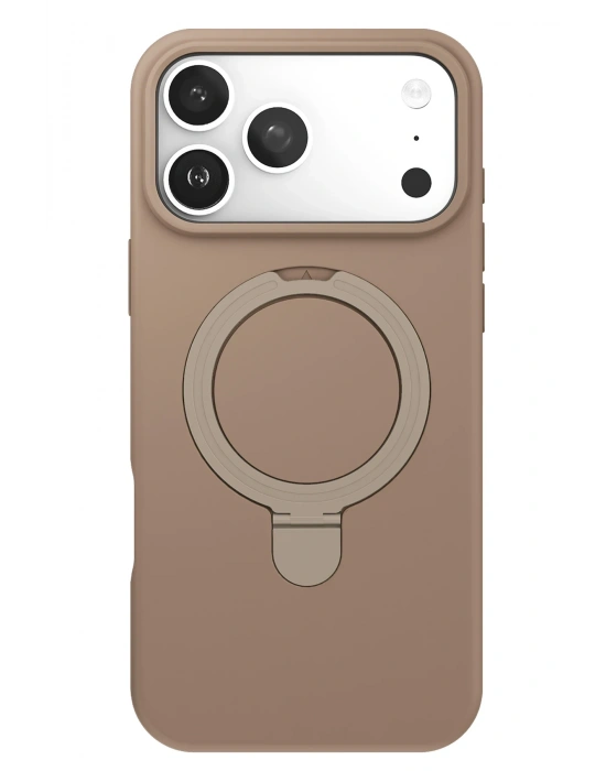 Newface Apple iPhone 17 Pro Max Regal Magsafe Standlı Kapak - Çöl Titanyum