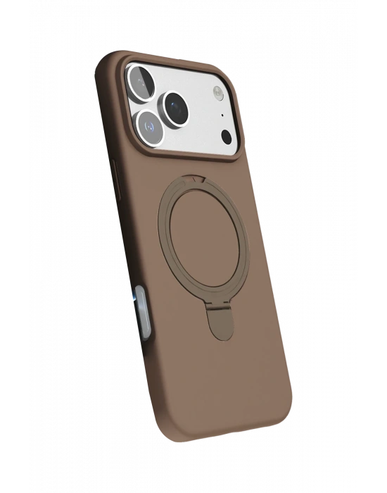 Newface Apple iPhone 17 Pro Max Regal Magsafe Standlı Kapak - Çöl Titanyum