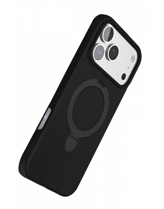 Newface Apple iPhone 17 Pro Max Regal Magsafe Standlı Kapak - Siyah