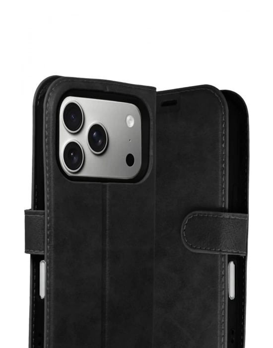 Newface Apple iPhone 17 Pro Max Trend S Plus Kapaklı Kılıf - Siyah